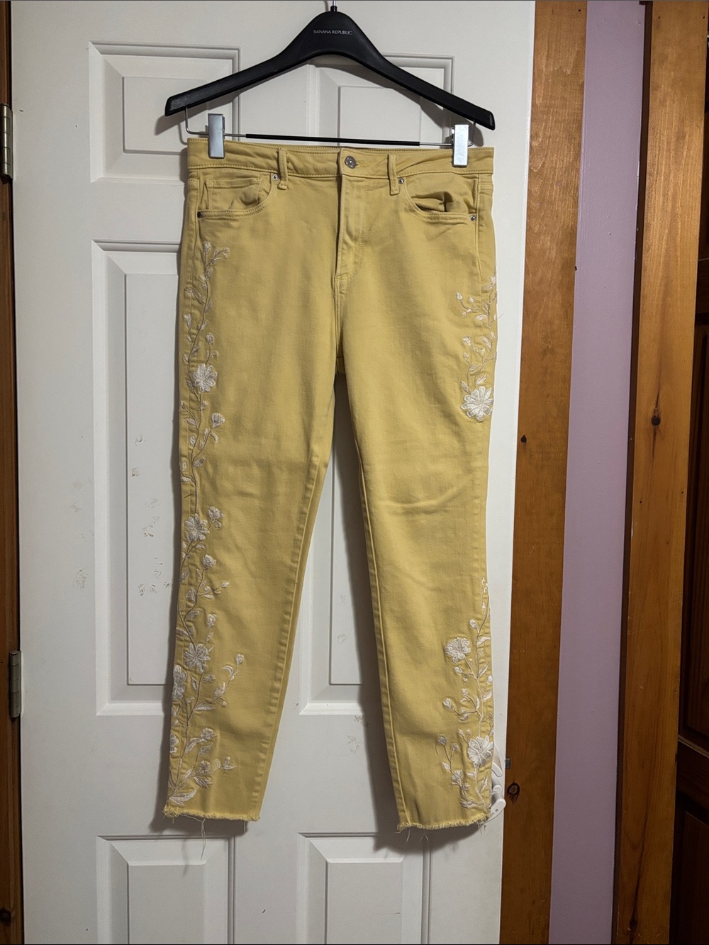 Driftwood Yellow Embroidered Women’s Jeans